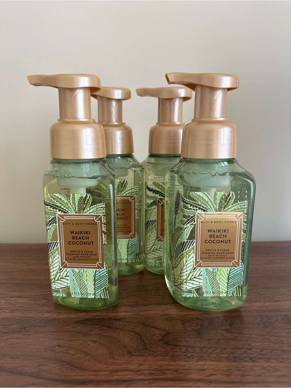 Bath & Body Works Waikiki Beach Coconut Foaming Hand Soap - 4 piece set